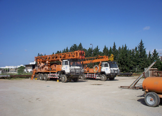 600M TRAILER MOUNTED WATER WELL DRILLING RIG TOP HEAD DRIVE DTH AND MUD WORKOVER