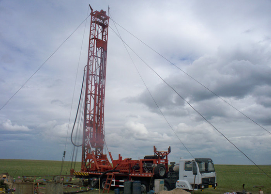 1000M TRAILER MOUNTED WATER WELL DRILLING RIG TOP HEAD DRIVE DTH AND MUD WORKOVER